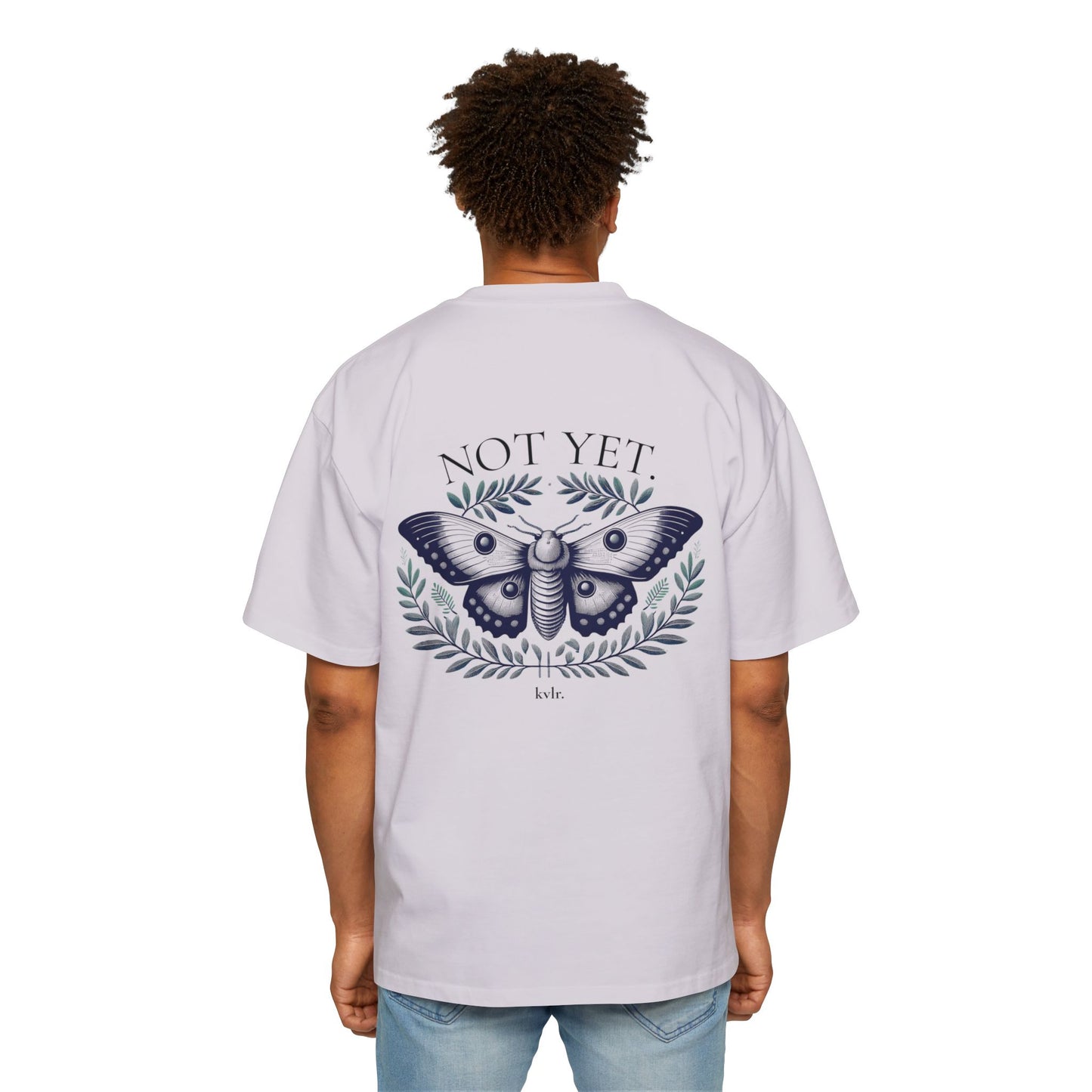 The Gap unisex oversized boxy tee detail — KVLR Collective Drop 001 NOT YET