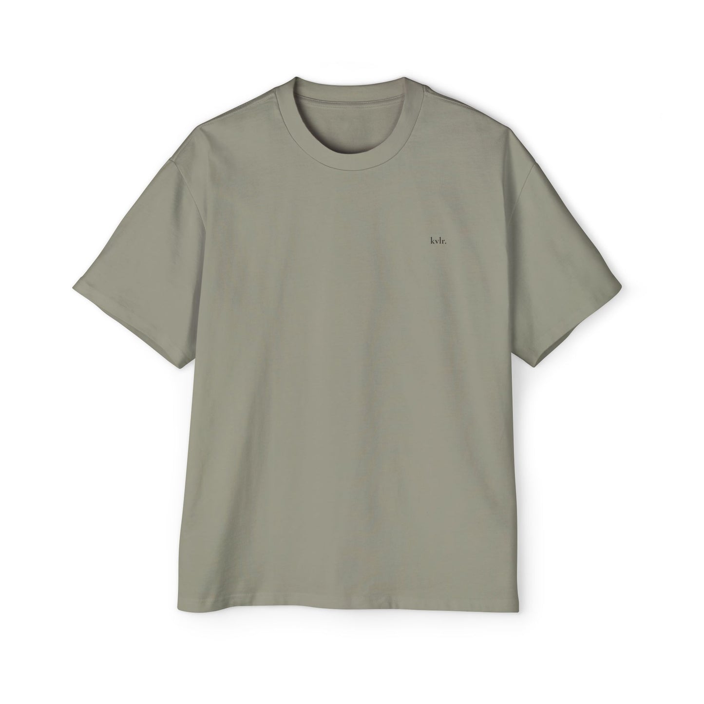 Front view of The Gap tee with kvlr. chest logo — KVLR Collective Drop 001