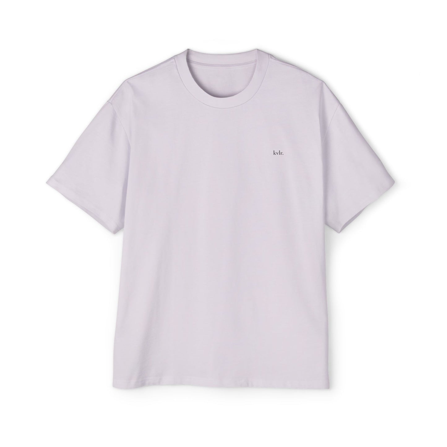 The Gap tee in Ecru colorway — KVLR Collective Drop 001 unisex oversized boxy