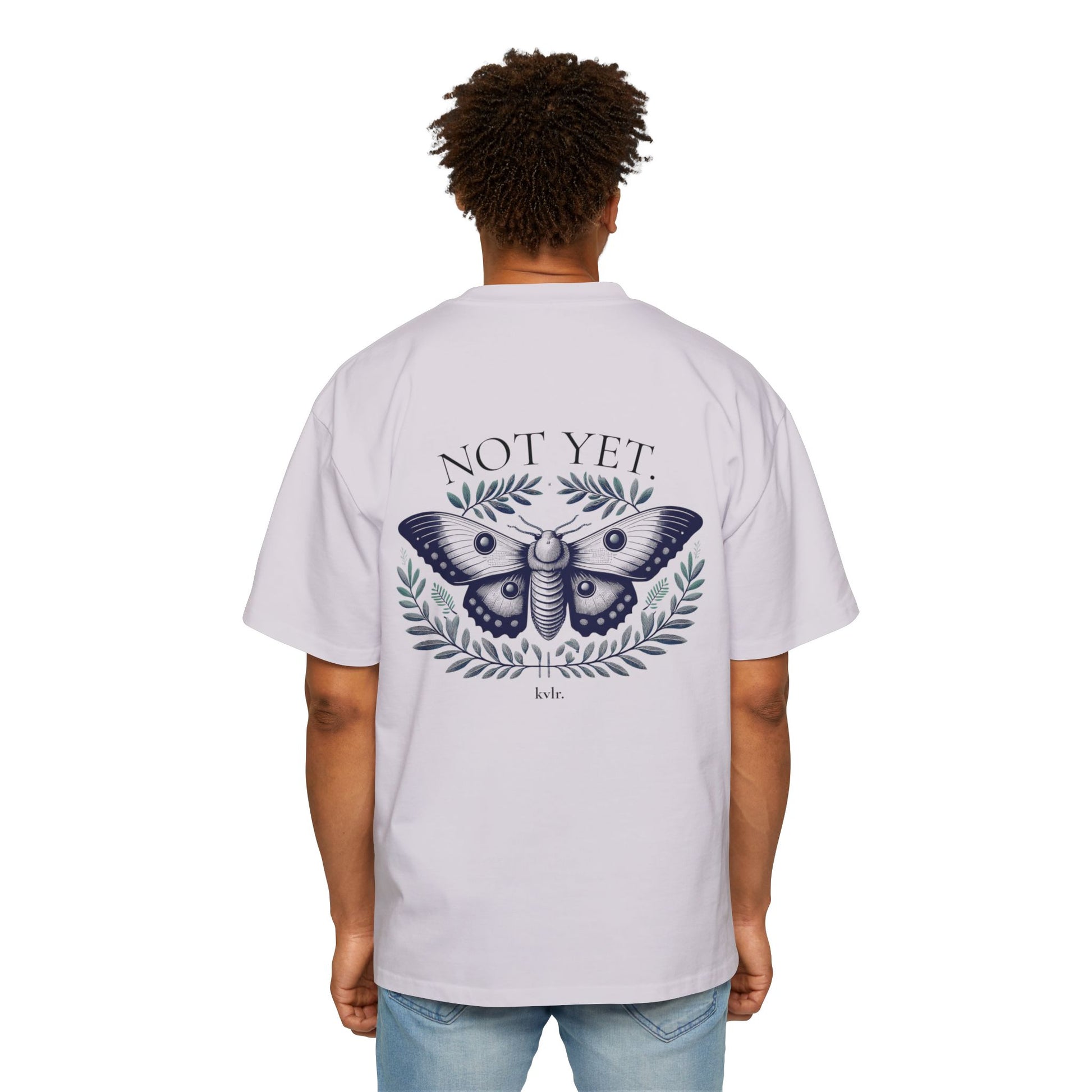 The Gap unisex oversized boxy tee detail — KVLR Collective Drop 001 NOT YET