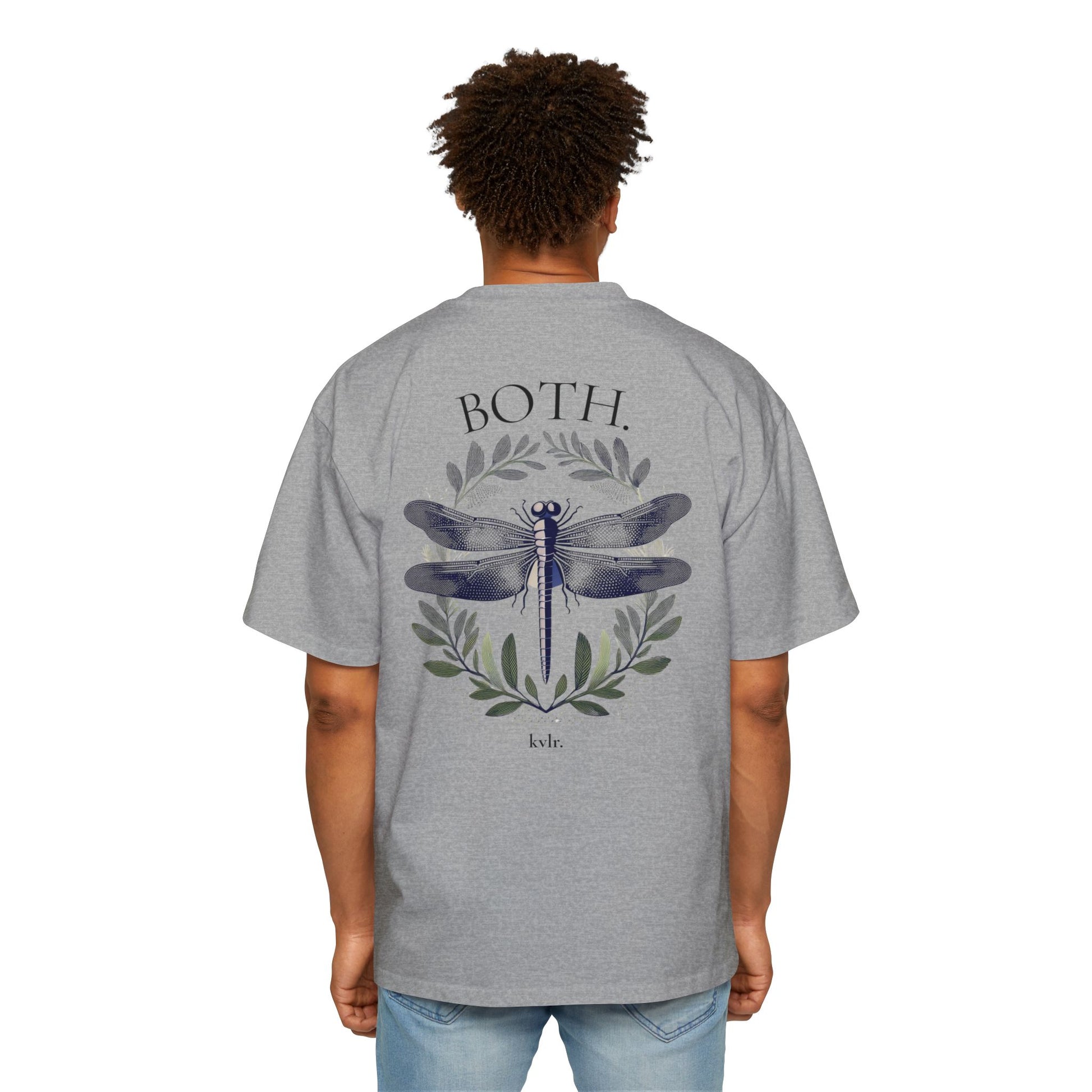 Lifestyle shot of The Signal tee — KVLR Collective minimal Mexican streetwear Drop 001