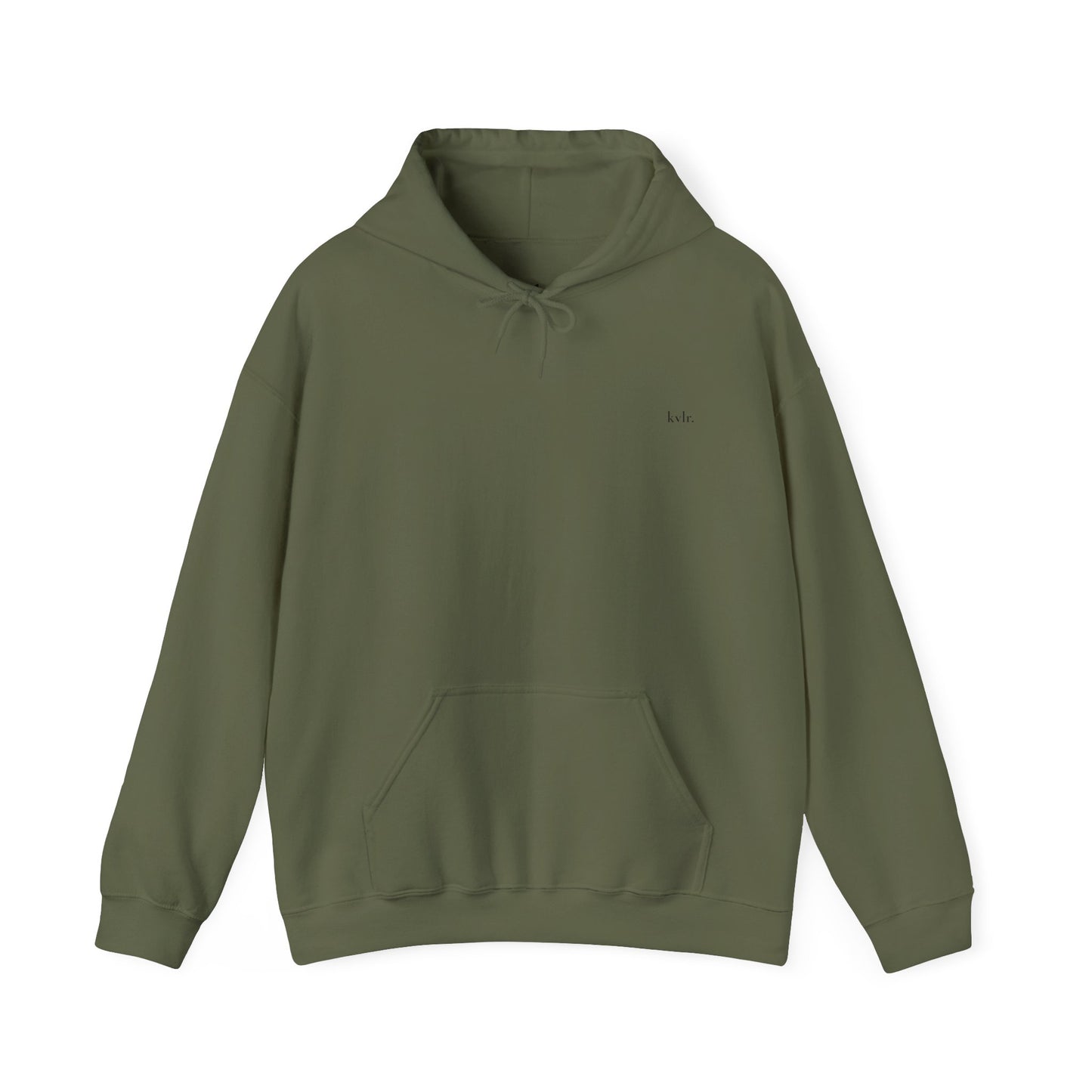 The Gap hoodie in Sport Grey colorway with moth back print — KVLR Collective Drop 001