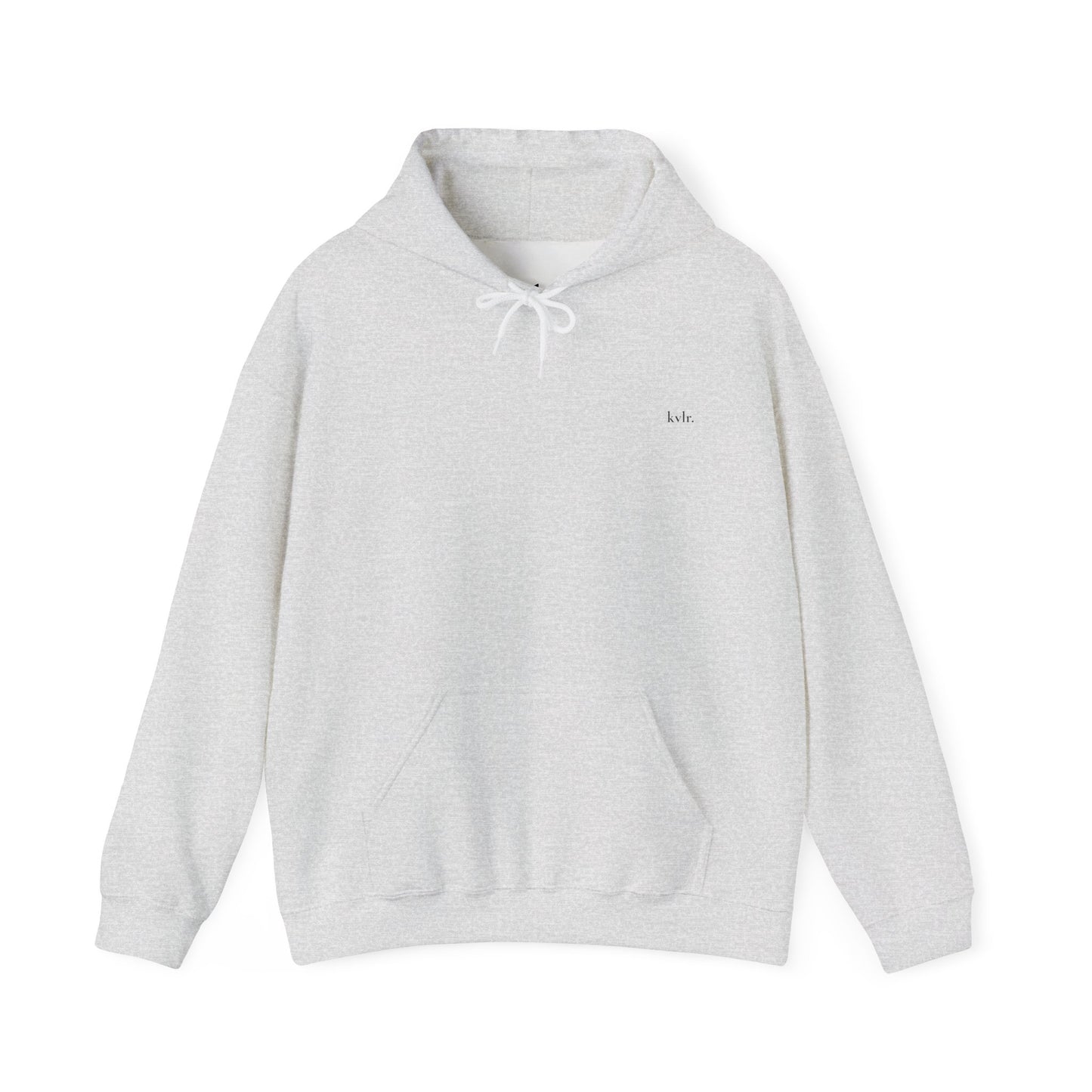 Back graphic detail: engraved moth framed by olive branches with NOT YET text — The Gap hoodie KVLR Collective Drop 001